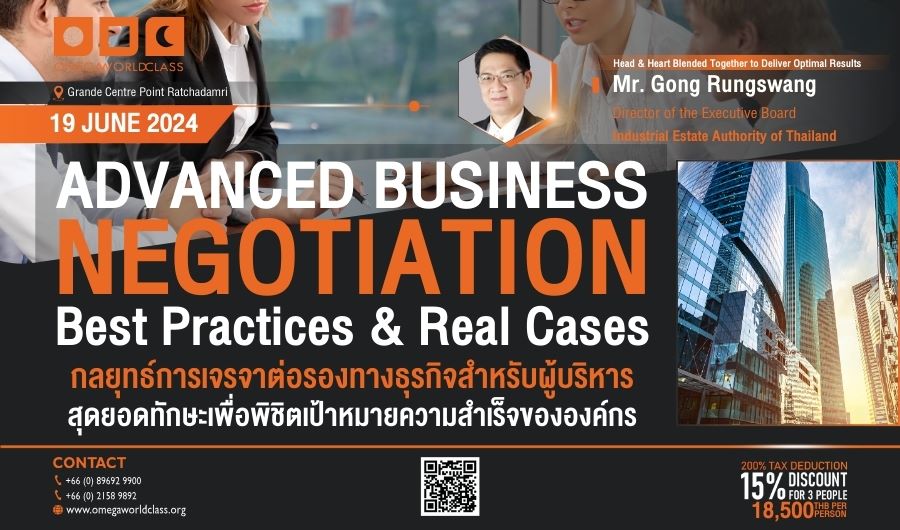 ADVANCED BUSINESS NEGOTIATION Best Practices & Real Cases