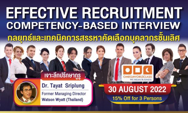 EFFECTIVE RECRUITMENT & COMPETENCY-BASED INTERVIEW
